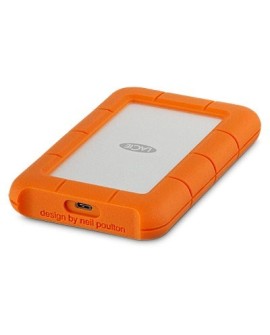 LaCie Rugged USB-C zewnętrzny dysk twarde 4 TB 5400 RPM 2.5" USB Type-C 3.2 Gen 1 (3.1 Gen 1) Pomarańczowy, Srebrny