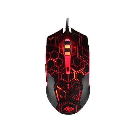 E-blue Auroza EMS636 Hexagon Mysz przewodowa, czarna, 2500DPI, EOL