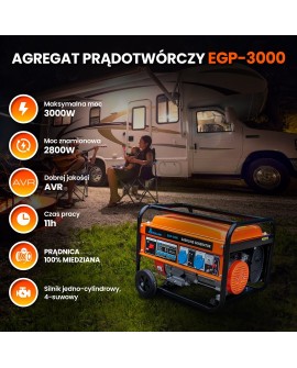 EXTRALINK AGREGAT BENZYNOWY EGP-3000 3KW