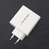 Qoltec 51715 Ładowarka sieciowa | 63W | 5-20V | 1.5-3A | USB typ C PD | USB QC 3.0 | Biała