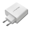 Qoltec 51715 Ładowarka sieciowa | 63W | 5-20V | 1.5-3A | USB typ C PD | USB QC 3.0 | Biała