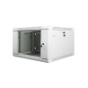 Szafa jednosekcyjna Lanberg WF01-6606-10S (6U 368mm / 600mm / 600 mm wisząca Szklane 19'' kolor szary)