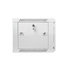 Szafa jednosekcyjna, zamykana na zamek Lanberg WF01-6406-10S (6U 368mm / 600mm / 450 mm wisząca Szklane 19'' kolor szary)