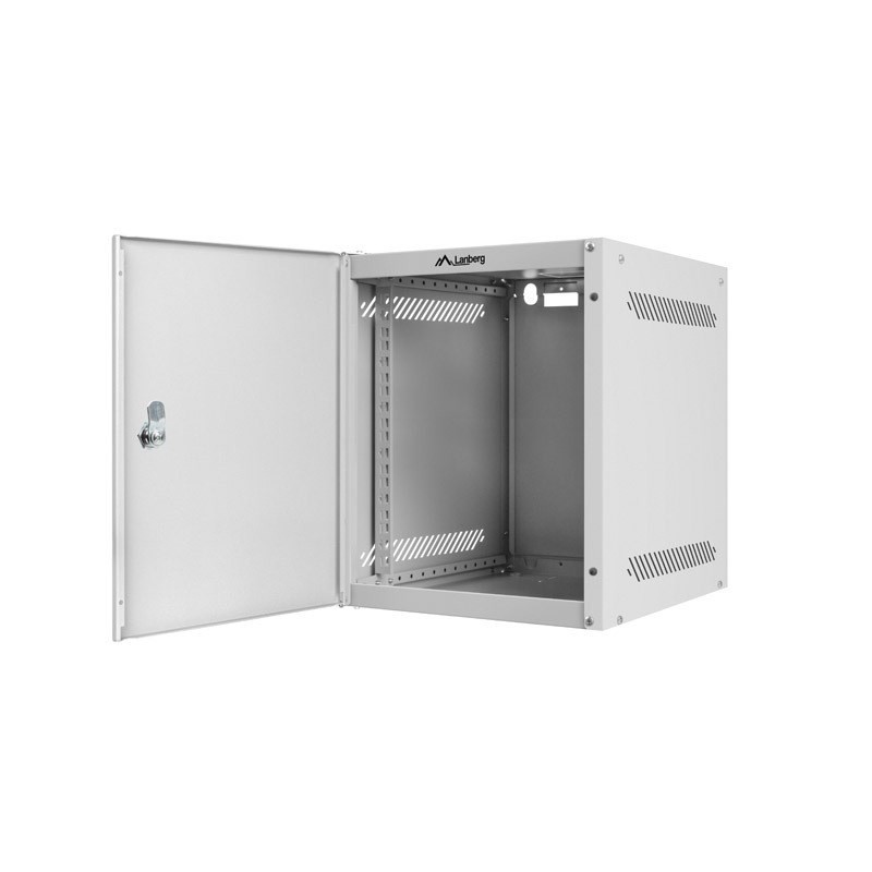 LANBERG SZAFA WISZĄCA RACK 10" 6U 280X310 SZARA, DRZWI METALOWE (FLAT PACK) WF10-2306-00S