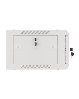 Szafa jednosekcyjna Lanberg WF01-6404-10S (4U 368mm / 600mm / 450 mm wisząca Szklane 19'' kolor szary)