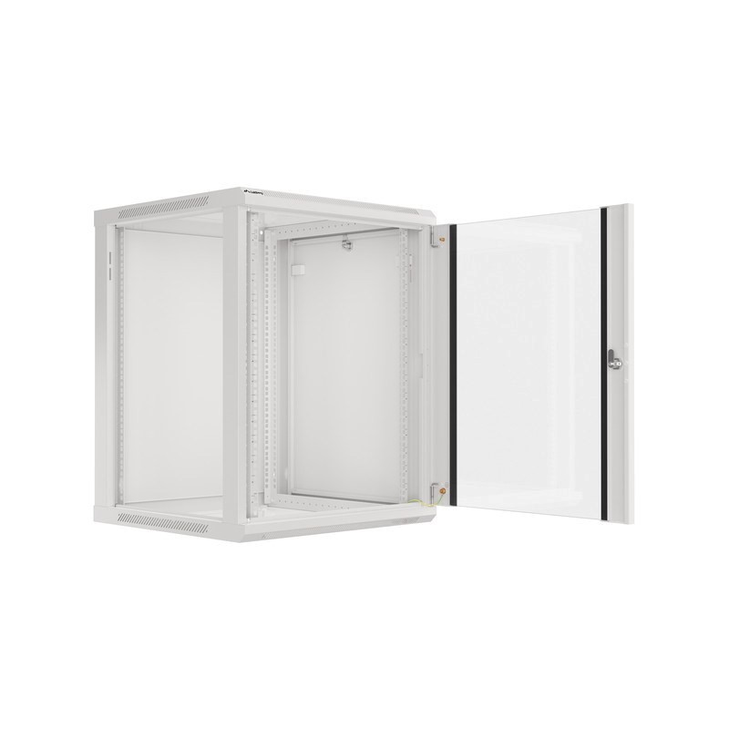 Szafa rack Lanberg WF01-6615-10S (15U 769mm / 600mm / 600 mm wisząca Szklane 19'' kolor szary)