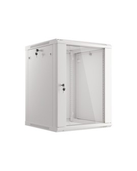 Szafa rack Lanberg WF01-6615-10S (15U 769mm / 600mm / 600 mm wisząca Szklane 19'' kolor szary)