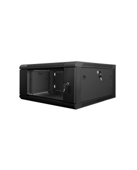 Szafa jednosekcyjna Lanberg WF01-6604-10B (4U 280mm / 600mm / 600 mm wisząca Szklane 19'' kolor czarny)