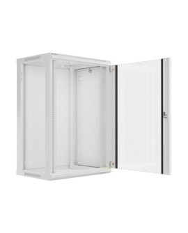 Szafa rack Lanberg WF01-6418-10S (18U 901mm / 600mm / 450 mm wisząca Szklane 19'' kolor szary)