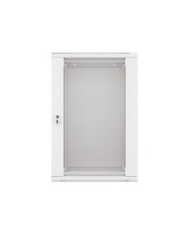 Szafa rack Lanberg WF01-6418-10S (18U 901mm / 600mm / 450 mm wisząca Szklane 19'' kolor szary)