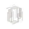 Szafa rack Lanberg WF01-6418-10S (18U 901mm / 600mm / 450 mm wisząca Szklane 19'' kolor szary)