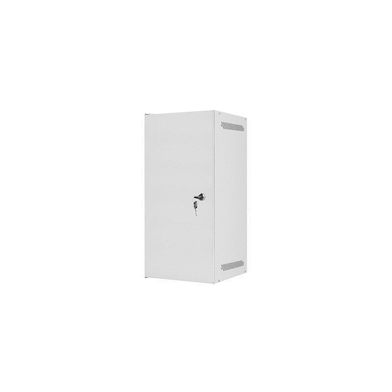 LANBERG SZAFA WISZĄCA RACK 10" 12U 280X310 SZARA, DRZWI METALOWE (FLAT PACK) WF10-2312-00S