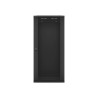 Szafa jednosekcyjna Lanberg WF01-6427-10B (27U 1300mm / 600mm / 450 mm wisząca Szklane 19'' kolor czarny)