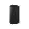 Szafa jednosekcyjna Lanberg WF01-6427-10B (27U 1300mm / 600mm / 450 mm wisząca Szklane 19'' kolor czarny)