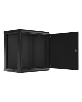 LANBERG SZAFA WISZĄCA RACK 19" 12U 600X450 DRZWI METALOWE CZARNA (FLAT PACK) WF01-6412-00B