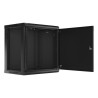 LANBERG SZAFA WISZĄCA RACK 19" 12U 600X450 DRZWI METALOWE CZARNA (FLAT PACK) WF01-6412-00B