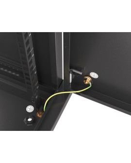 LANBERG SZAFA WISZĄCA RACK 19" 12U 600X450 DRZWI METALOWE CZARNA (FLAT PACK) WF01-6412-00B