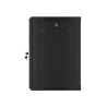LANBERG SZAFA WISZĄCA RACK 19" 12U 600X450 DRZWI METALOWE CZARNA (FLAT PACK) WF01-6412-00B