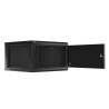 LANBERG SZAFA WISZĄCA RACK 19" 6U 600X600 DRZWI METALOWE CZARNA (FLAT PACK) WF01-6606-00B