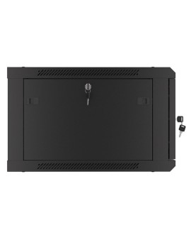 LANBERG SZAFA WISZĄCA RACK 19" 6U 600X600 DRZWI METALOWE CZARNA (FLAT PACK) WF01-6606-00B