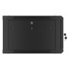 LANBERG SZAFA WISZĄCA RACK 19" 6U 600X600 DRZWI METALOWE CZARNA (FLAT PACK) WF01-6606-00B