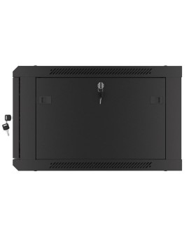 LANBERG SZAFA WISZĄCA RACK 19" 6U 600X600 DRZWI METALOWE CZARNA (FLAT PACK) WF01-6606-00B
