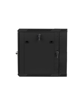 Szafa rack Lanberg WF02-6612-10B (12U 635mm / 600mm / 600 mm wisząca Szklane 19'' kolor czarny)