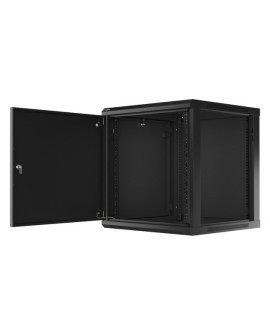 LANBERG SZAFA WISZĄCA RACK 19" 12U 600X600 DRZWI METALOWE CZARNA (FLAT PACK) WF01-6612-00B