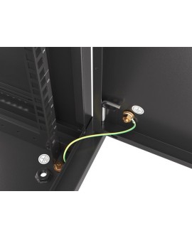 LANBERG SZAFA WISZĄCA RACK 19" 12U 600X600 DRZWI METALOWE CZARNA (FLAT PACK) WF01-6612-00B