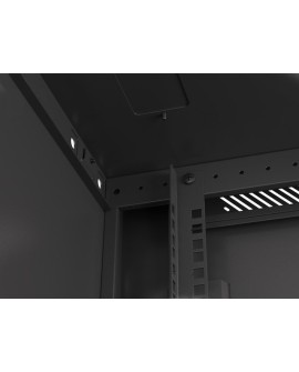 LANBERG SZAFA WISZĄCA RACK 19" 12U 600X600 DRZWI METALOWE CZARNA (FLAT PACK) WF01-6612-00B