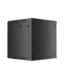 LANBERG SZAFA WISZĄCA RACK 19" 12U 600X600 DRZWI METALOWE CZARNA (FLAT PACK) WF01-6612-00B