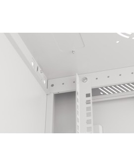 Szafa rack Lanberg WF01-6422-10S (22U 1080mm / 600mm / 450 mm wisząca Szklane 19'' kolor szary)