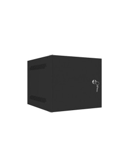LANBERG SZAFA WISZĄCA RACK 10" 4U 280X310 CZARNA, DRZWI METALOWE (FLAT PACK) WF10-2304-00B