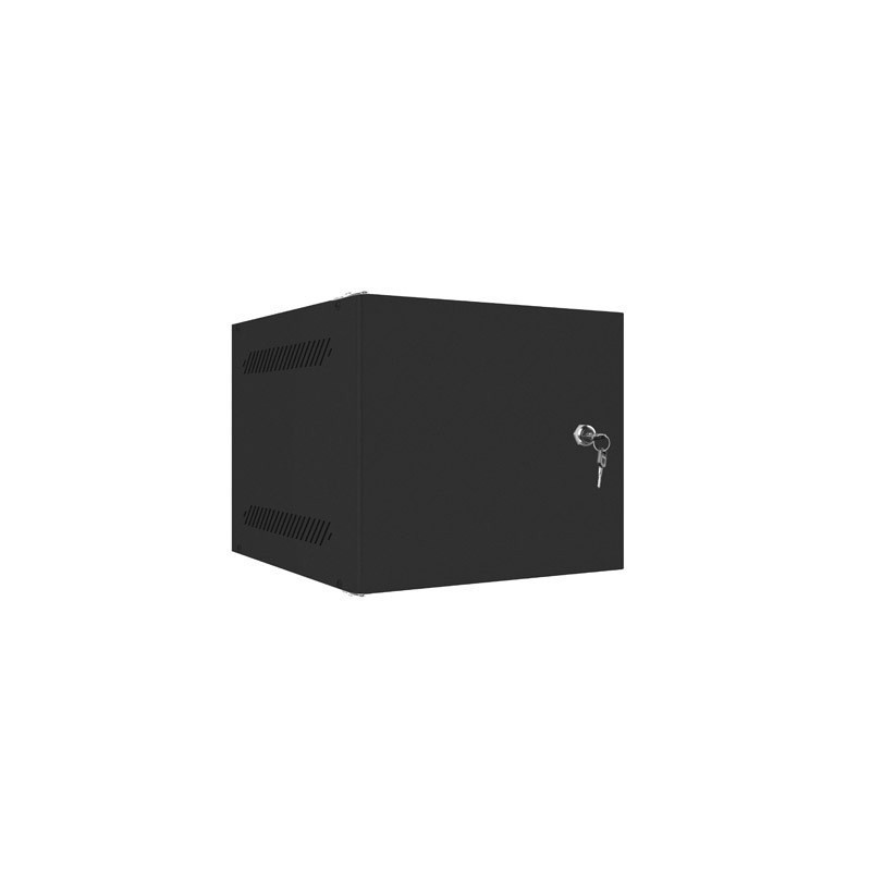 LANBERG SZAFA WISZĄCA RACK 10" 4U 280X310 CZARNA, DRZWI METALOWE (FLAT PACK) WF10-2304-00B