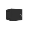 LANBERG SZAFA WISZĄCA RACK 10" 4U 280X310 CZARNA, DRZWI METALOWE (FLAT PACK) WF10-2304-00B