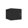 LANBERG SZAFA WISZĄCA RACK 10" 4U 280X310 CZARNA, DRZWI METALOWE (FLAT PACK) WF10-2304-00B