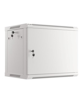 LANBERG SZAFA WISZĄCA RACK 19" 9U 600X450 DRZWI METALOWE SZARA (FLAT PACK) WF01-6409-00S