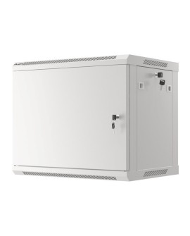 LANBERG SZAFA WISZĄCA RACK 19" 9U 600X450 DRZWI METALOWE SZARA (FLAT PACK) WF01-6409-00S