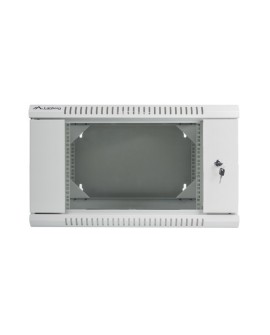 LANBERG SZAFA WISZĄCA DWUSEKCYJNA 19" 6U 600X600 (DRZWI SZKLANE, SZARA RAL7035)