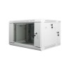 LANBERG SZAFA WISZĄCA DWUSEKCYJNA 19" 6U 600X600 (DRZWI SZKLANE, SZARA RAL7035)
