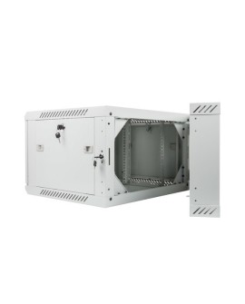 LANBERG SZAFA WISZĄCA DWUSEKCYJNA 19" 6U 600X600 (DRZWI SZKLANE, SZARA RAL7035)