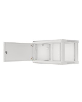 LANBERG SZAFA WISZĄCA RACK 19" 6U 600X450 DRZWI METALOWE SZARA (FLAT PACK) WF01-6406-00S
