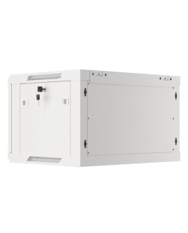 LANBERG SZAFA WISZĄCA RACK 19" 6U 600X450 DRZWI METALOWE SZARA (FLAT PACK) WF01-6406-00S