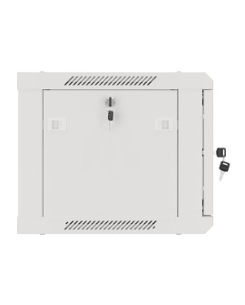 LANBERG SZAFA WISZĄCA RACK 19" 6U 600X450 DRZWI METALOWE SZARA (FLAT PACK) WF01-6406-00S