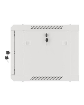 LANBERG SZAFA WISZĄCA RACK 19" 6U 600X450 DRZWI METALOWE SZARA (FLAT PACK) WF01-6406-00S