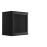SZAFA INSTALACYJNA RACK WISZĄCA 19" 12U 600X450 CZARNA DRZWI PERFOROWANE LANBERG (FLAT PACK)