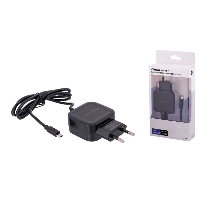 Ładowarka sieciowa Qoltec 50189 (3400 mA 17W Micro USB, USB)