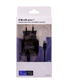 Ładowarka sieciowa Qoltec 50189 (3400 mA 17W Micro USB, USB)