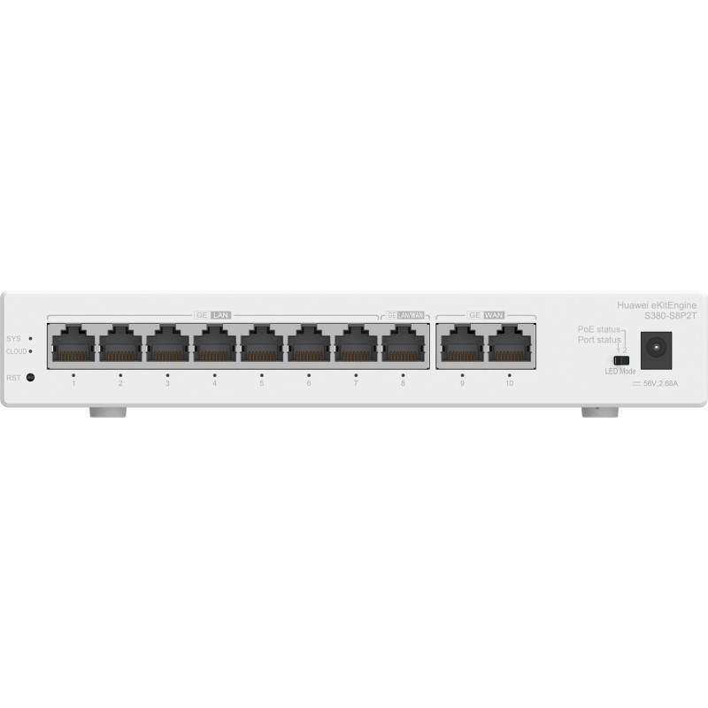 Huawei S380-S8P2T Gigabit Ethernet (10/100/1000) Obsługa PoE Szary