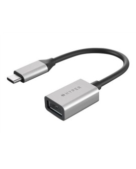 HYPER HD425D-GL kabel USB USB 3.2 Gen 2 (3.1 Gen 2) 0,0176 m USB C USB A Czarny, Srebrny